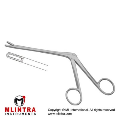 Schlesinger Leminectomy Rongeur Serrated Jaws Stainless Steel, 13 cm - 5" Bite Size 2 x 10 mm